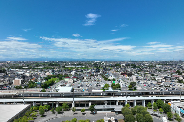 現地周辺の空撮写真